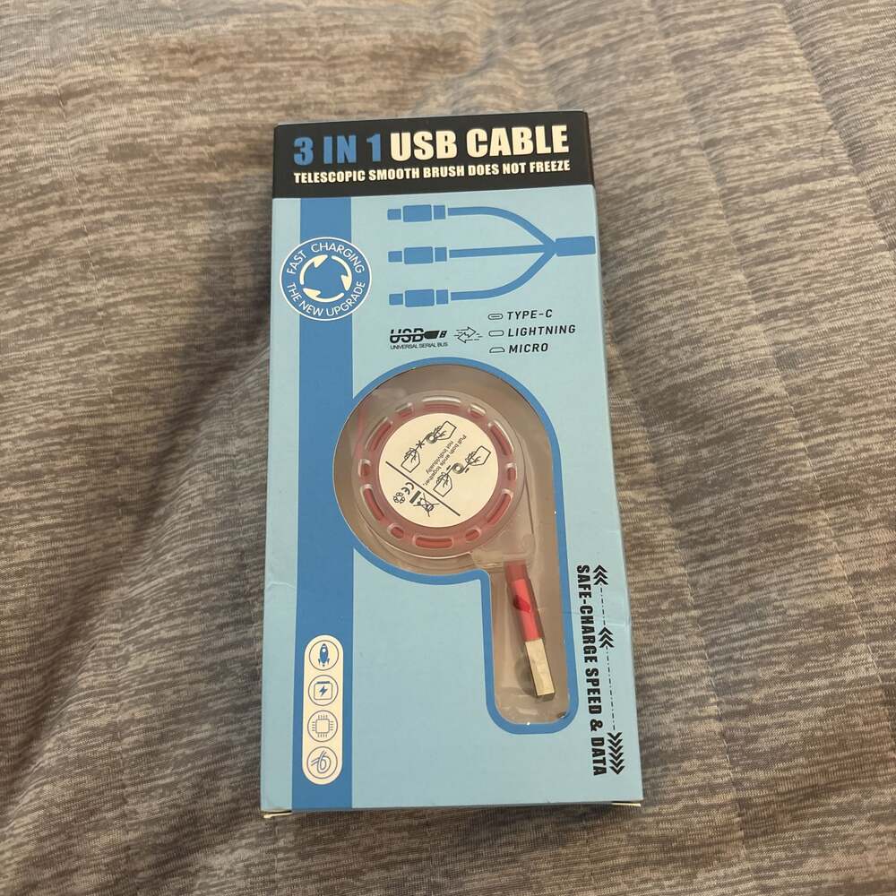 3 N 1 Fast USB Unversal Multi Functon Cell Phone Charger